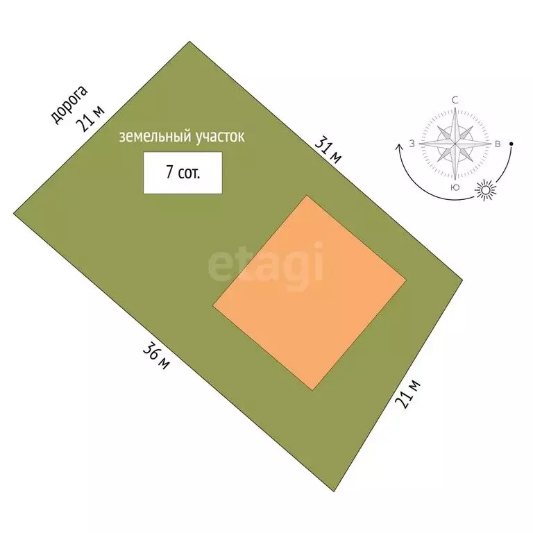 Дом в Судак, Придорожная улица (120.6 м) - Фото 1