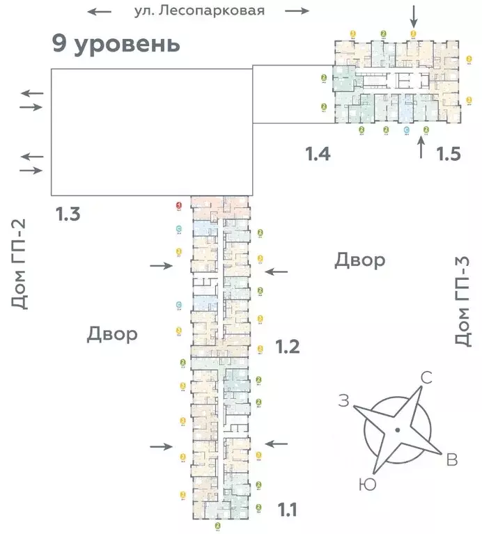 Студия Тюменская область, Тюмень ул. Лесопарковая, 22 (25.4 м) - Фото 2