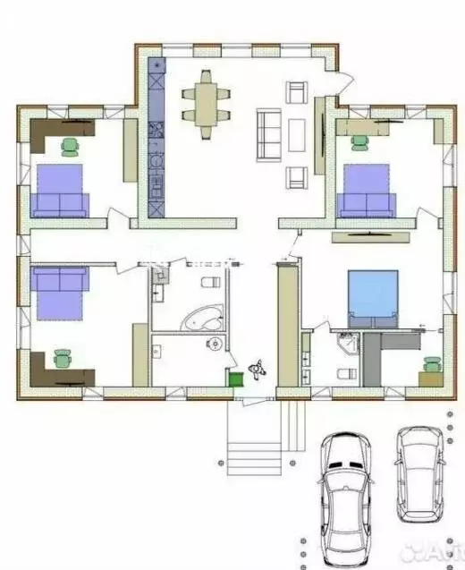 Дом в посёлок Новый Кременкуль, Лесная улица, 11 (160 м) - Фото 1