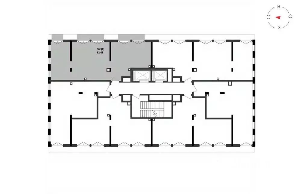 3-к кв. Татарстан, Казань Яналиф жилой комплекс (82.01 м) - Фото 2