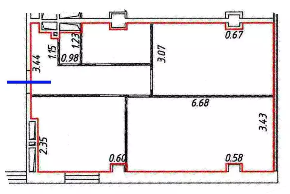 Квартира, 2 комнаты, 67.09 м - Фото 2