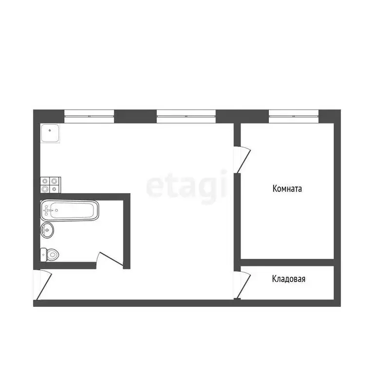 2-комнатная квартира: Петропавловск-Камчатский, Курильская улица, 34 ... - Фото 1