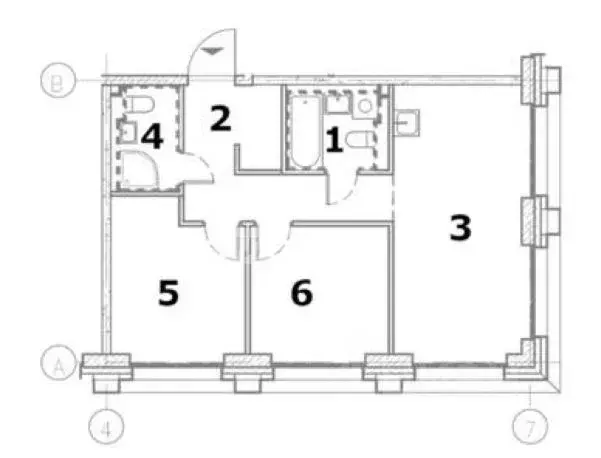 3-к кв. Москва наб. Марка Шагала, 13 (60.75 м) - Фото 2