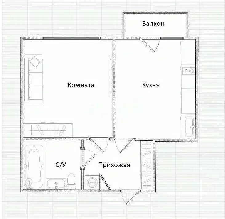 1-к кв. Приморский край, Находка ул. Мичурина, 18 (28.9 м) - Фото 1