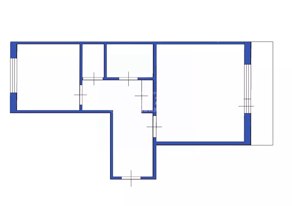 1-к кв. Кемеровская область, Юрга просп. Победы, 3 (33.2 м) - Фото 2
