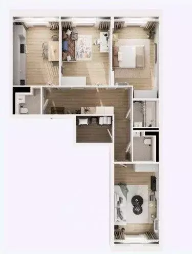 3-к кв. Московская область, Химки городской округ, д. Юрлово 2 (78.0 ... - Фото 2