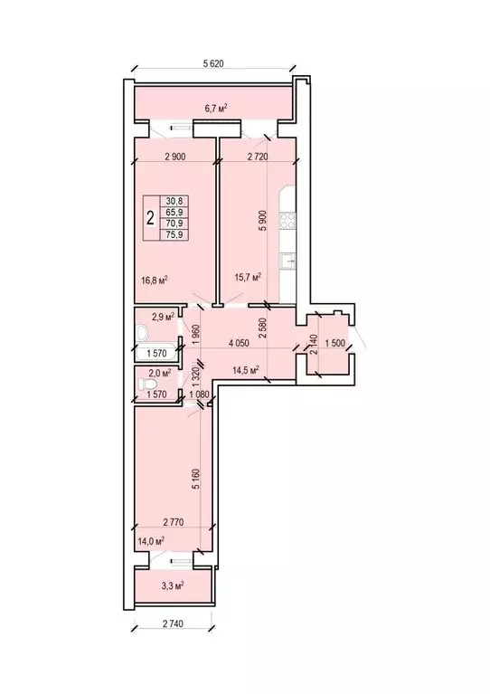 2-к кв. Саратовская область, Энгельс Новобазарная ул., 4 (75.9 м) - Фото 0