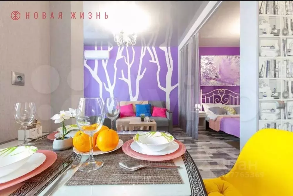 Студия Самарская область, Самара Солнечная ул., 36Б (42.0 м) - Фото 1