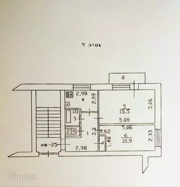 2-к кв. Пензенская область, Пенза просп. Победы, 12 (42.7 м) - Фото 2