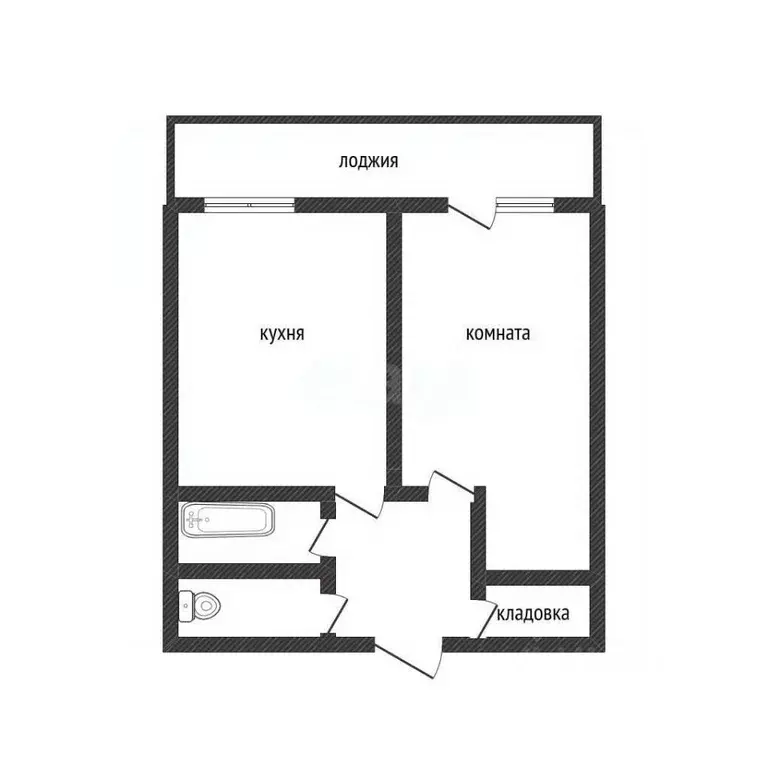 1-к кв. Воронежская область, Воронеж ул. Хользунова, 113 (32.6 м) - Фото 2