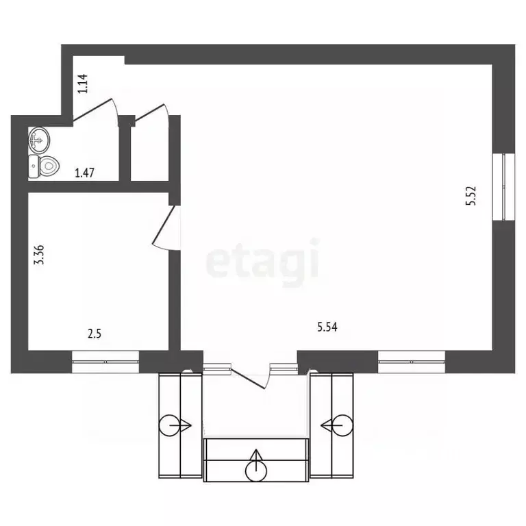 Помещение свободного назначения в Томская область, Томск просп. ... - Фото 1