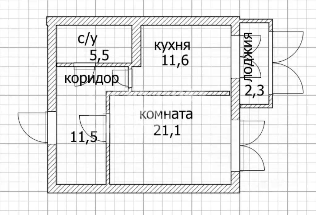 1-к кв. Пензенская область, Пенза ул. Антонова, 16 (49.7 м) - Фото 1
