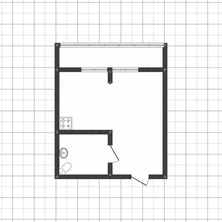 Студия Липецкая область, Липецк Нижняя Логовая ул., 11 (35.4 м) - Фото 2