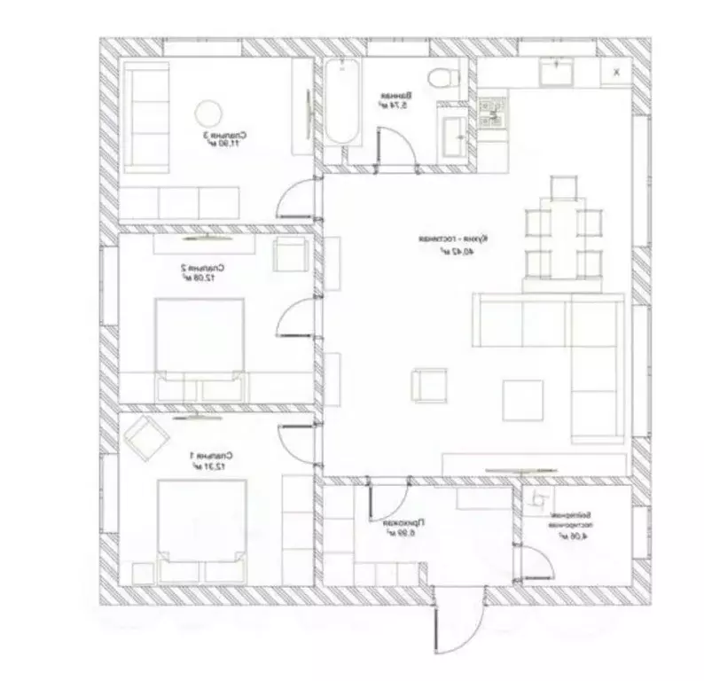 Дом в Белгородская область, Белгород ул. Пригородная, 32 (95 м) - Фото 2