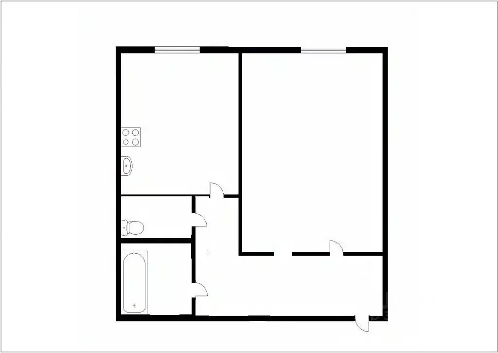 1-к кв. Кемеровская область, Осинники Тобольская ул., 20 (40.6 м) - Фото 2