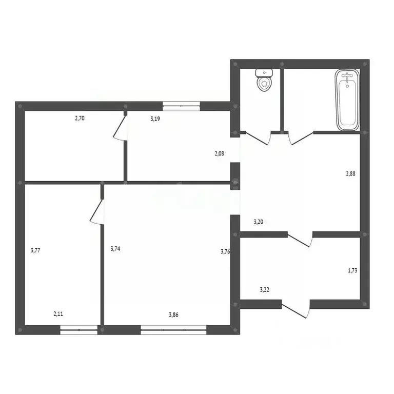 Дом в Амурская область, Белогорск ул. Урицкого, 26 (48 м) - Фото 2