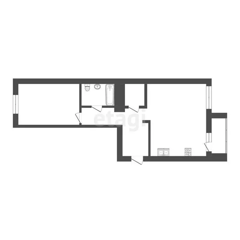 2-комнатная квартира: Омск, улица Красный Путь, 105к1 (54 м) - Фото 1