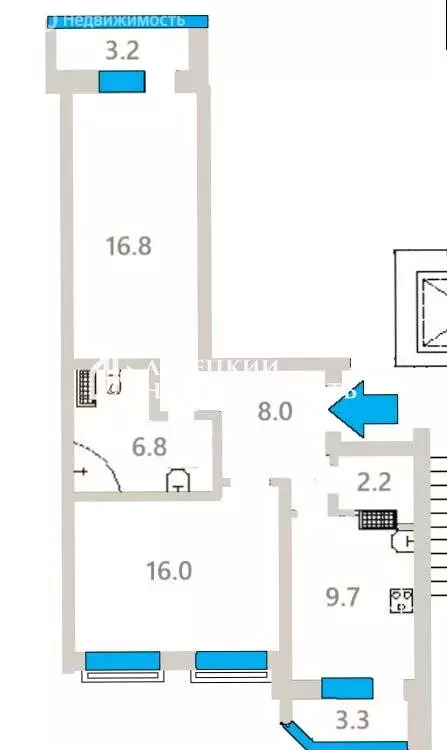 2-комнатная квартира: Сестрорецк, улица Токарева, 13А (59.5 м) - Фото 2