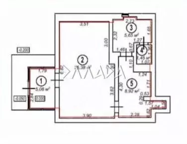 1-к кв. Ростовская область, Ростов-на-Дону ул. Миронова, 2И (40.0 м) - Фото 2