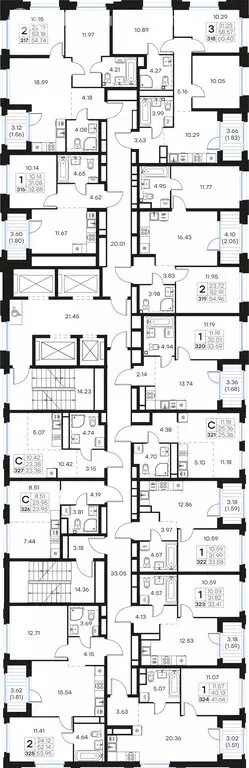 1-комнатная квартира: Нижний Новгород, ЖК Глоракс Левобережный (32.88 ... - Фото 2