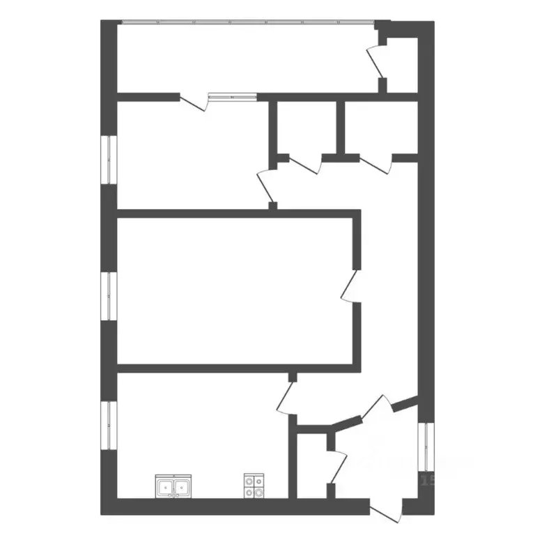 2-к кв. Тюменская область, Тюмень ул. Николая Федорова, 1 (53.2 м) - Фото 2