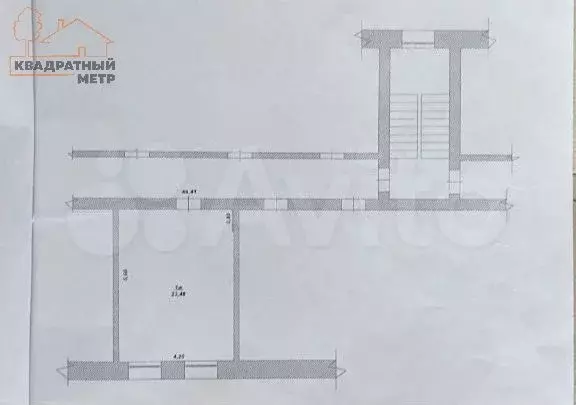 1-к. квартира, 23,5 м, 3/5 эт. - Фото 0