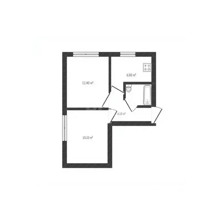 1-к кв. Брянская область, Брянск Белорусская ул., 38 (36.1 м) - Фото 2