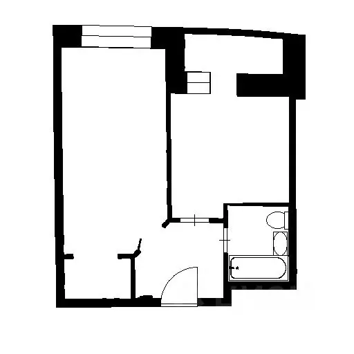 1-к кв. Ленинградская область, Всеволожский район, пос. Бугры ул. ... - Фото 2