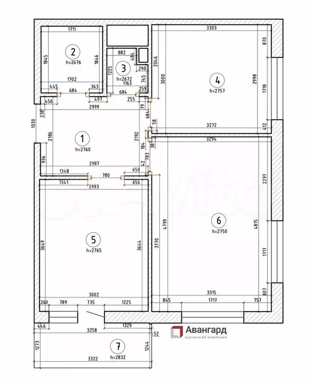 2-к. квартира, 47,6 м, 7/11 эт. - Фото 0