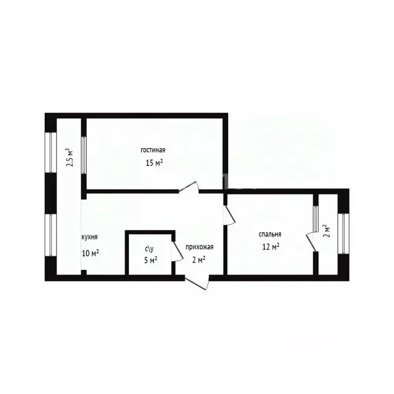 2-к кв. Дагестан, Дербент ул. М. Далгата, 16 (50.0 м) - Фото 2