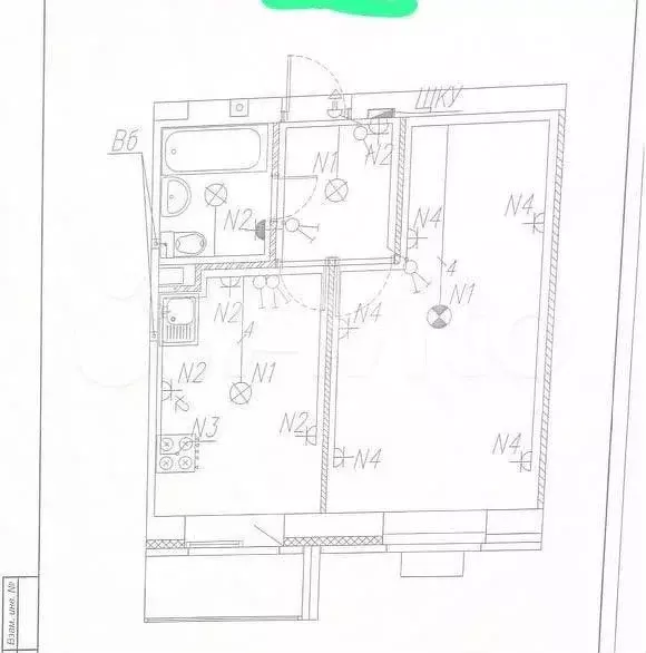 2-к. квартира, 54 м, 2/3 эт. - Фото 0