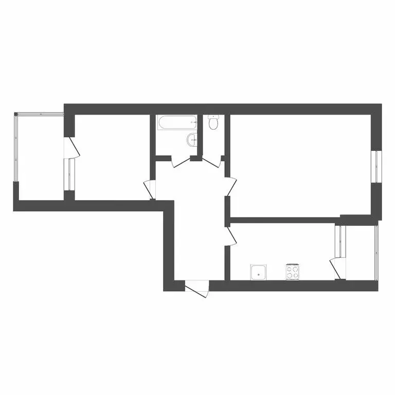 2-комнатная квартира: Тюмень, улица Циолковского, 7к2 (73.8 м) - Фото 1
