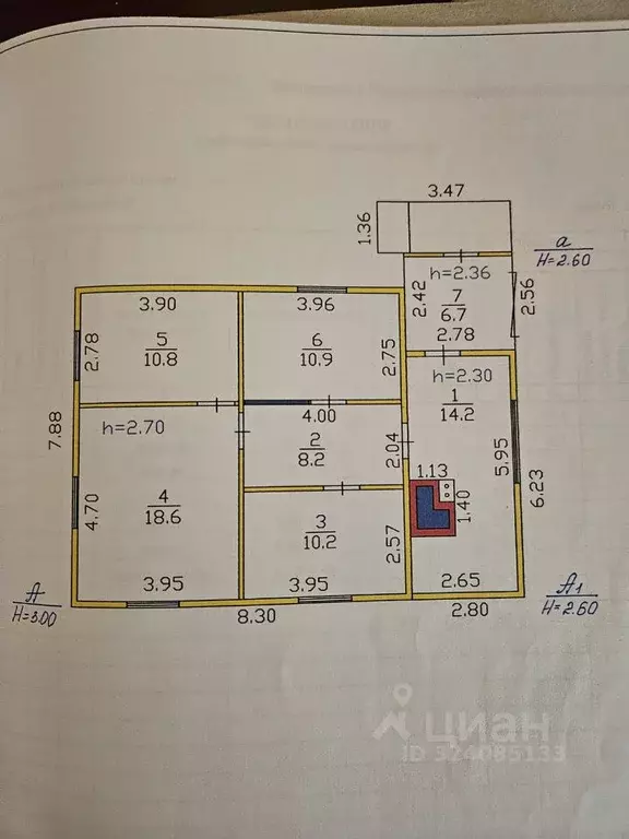 Дом в Хакасия, Абакан Ипподромная ул., 114А (80 м) - Фото 1
