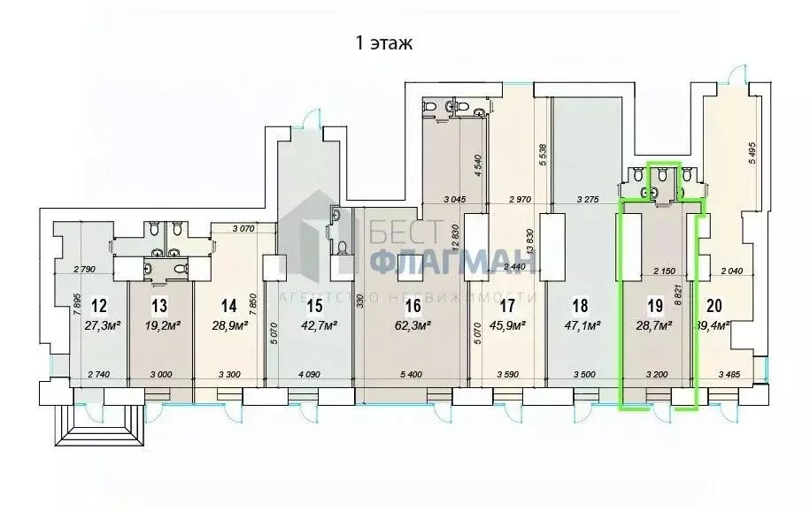Помещение свободного назначения в Москва Ленинский просп., 70/11 (29 ... - Фото 2