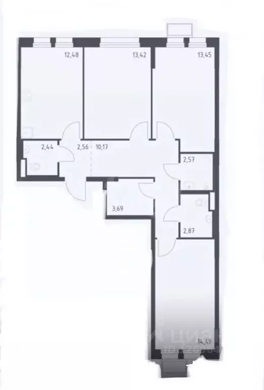 3-к кв. Московская область, Химки Клязьма-Старбеево мкр, Ивакино кв-л, ... - Фото 2