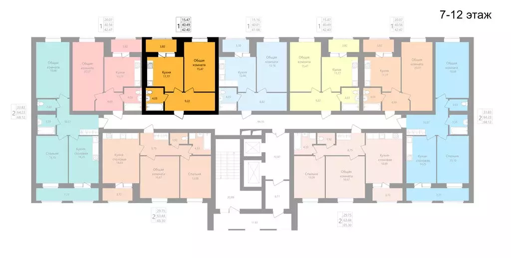 Помещение свободного назначения (40.49 м) - Фото 1