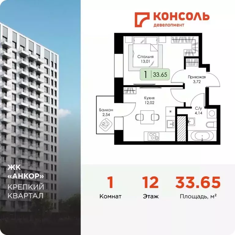 1-к кв. Нижегородская область, Нижний Новгород 15-й Канавинского ... - Фото 0