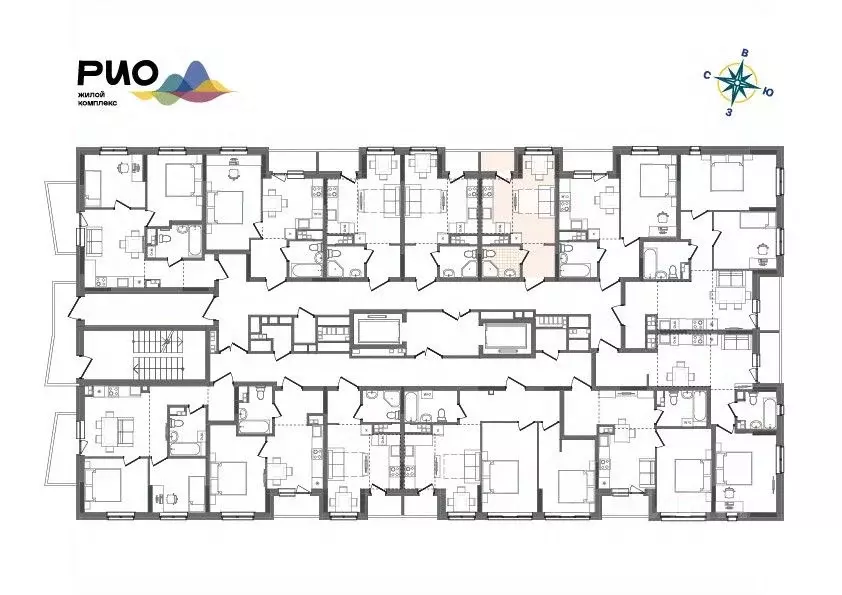 Студия Удмуртия, Ижевск Воткинский жилрайон, Рио жилой комплекс, 2 ... - Фото 1