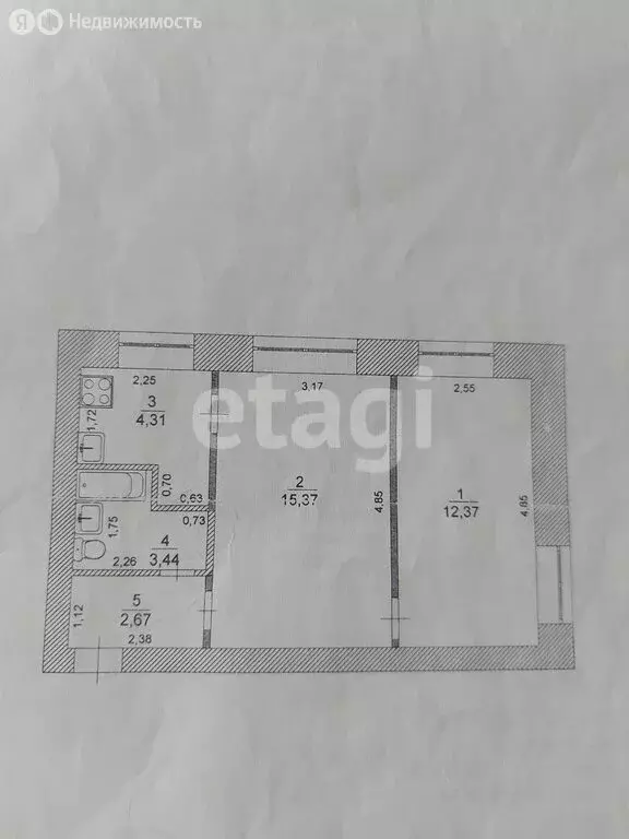 2-комнатная квартира: Ульяновск, Ростовская улица, 39 (38.2 м) - Фото 1