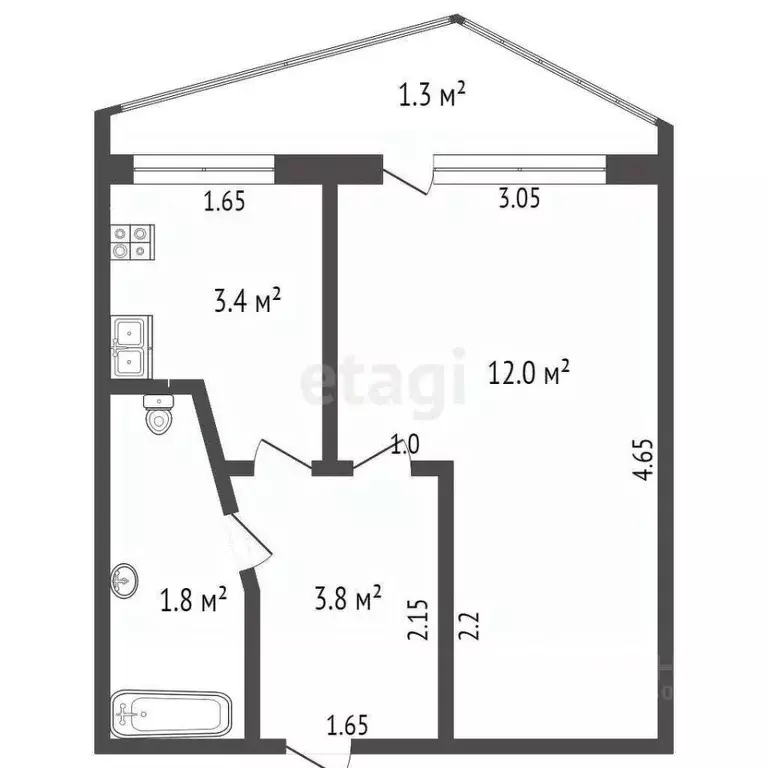 Студия Мордовия, Саранск ул. Веселовского, 43 (21.0 м) - Фото 1