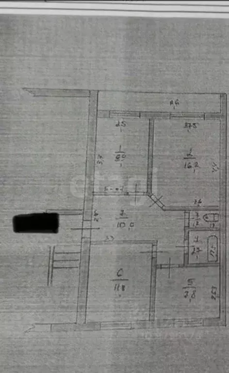 3-к кв. Татарстан, Лаишевский район, Песчано-Ковалинское с/пос, с. ... - Фото 2