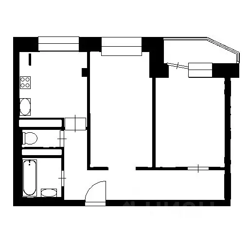 2-к кв. Белгородская область, Старый Оскол Парковый мкр, 18 (52.0 м) - Фото 2