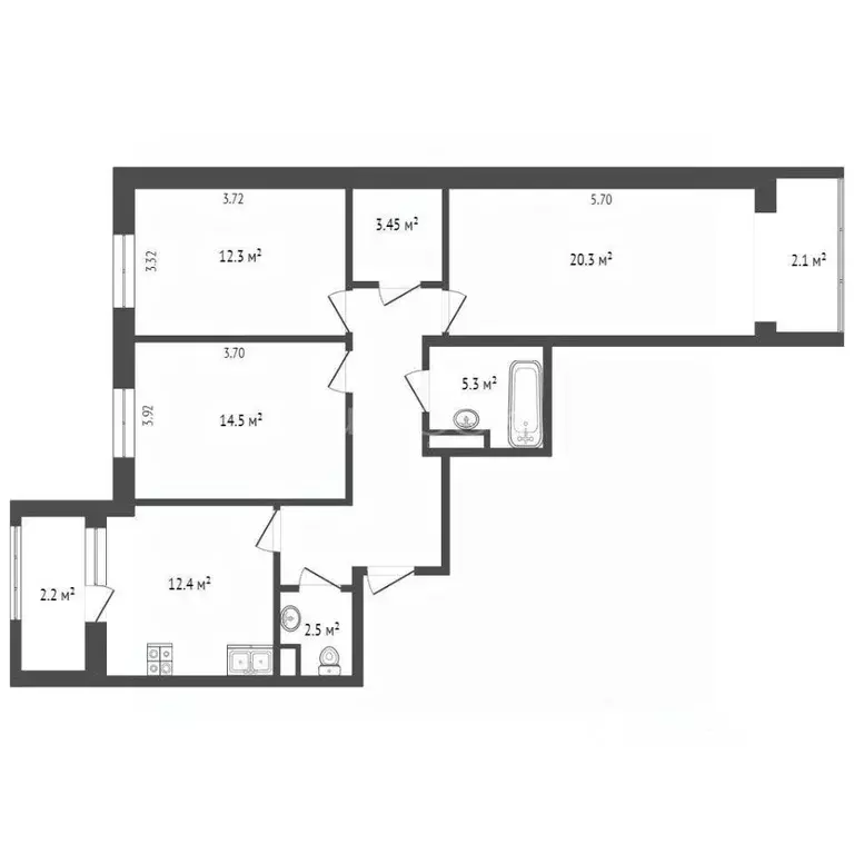 3-к кв. Московская область, Ленинский городской округ, пос. Развилка ... - Фото 2