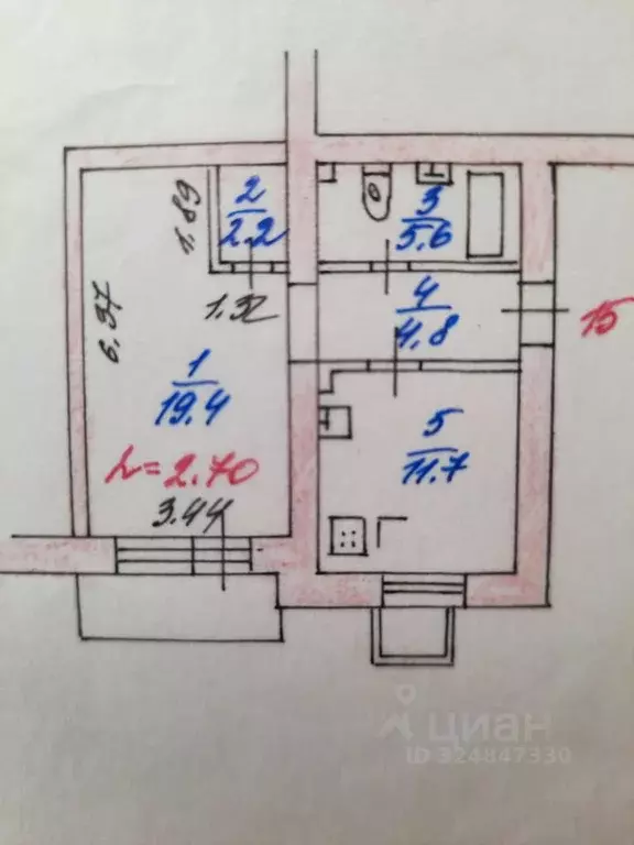 1-к кв. Ярославская область, Ярославль ул. Курчатова, 9к2 (43.7 м) - Фото 1