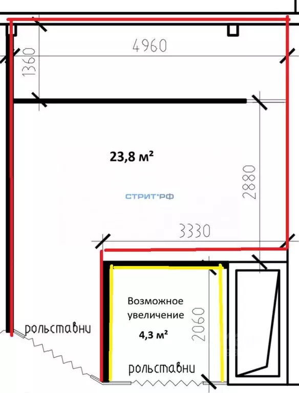 Помещение свободного назначения в Москва ул. Мусоргского, 1Б (24 м) - Фото 2