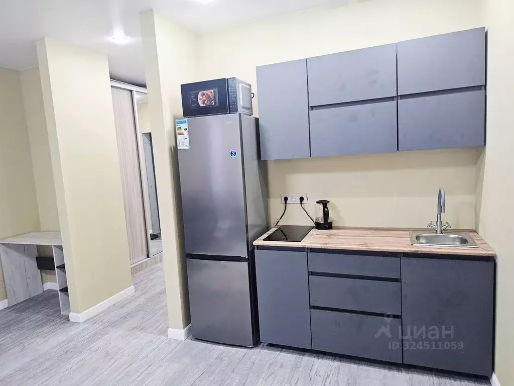 Студия Тюменская область, Тюмень ул. Краснооктябрьская, 6 (28.0 м) - Фото 1