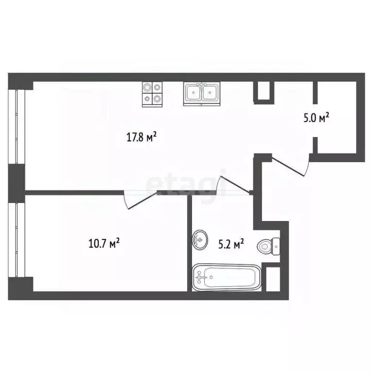 1-к кв. Москва 1-й Грайвороновский проезд, 2С3 (38.7 м) - Фото 1