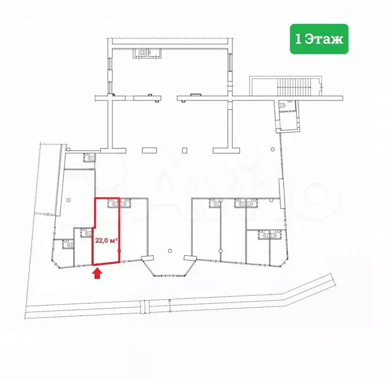 Продажа габ – Салон оптики  Оптика № 1  - 22,0 м - Фото 0