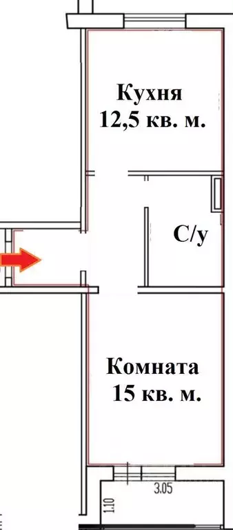 1-к кв. Брянская область, Брянск ул. А.К. Толстого, 2 (41.0 м) - Фото 0