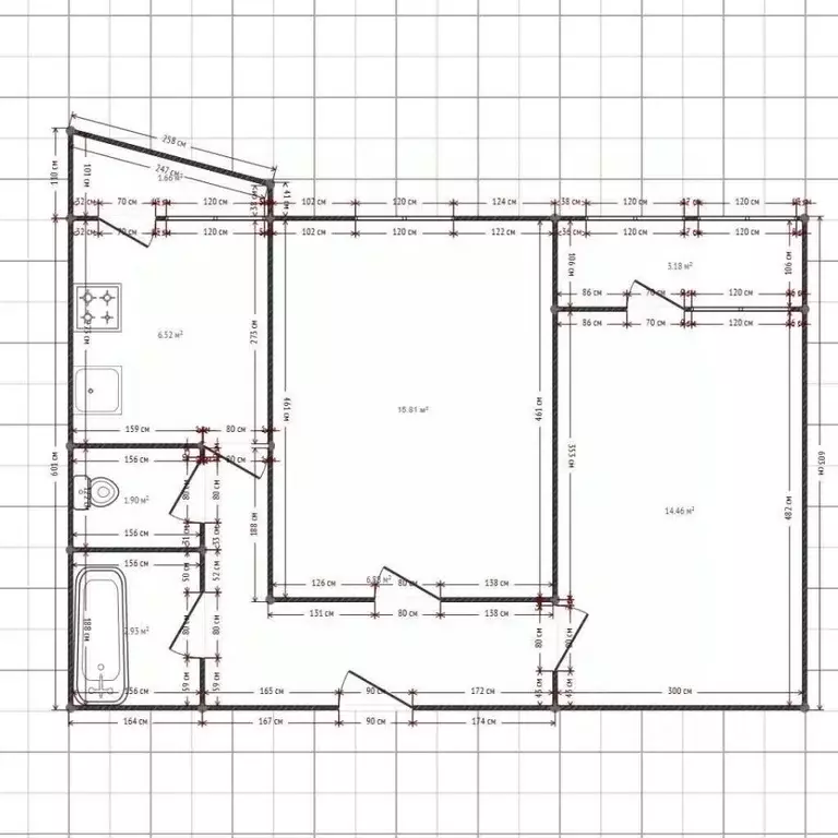 2-к кв. Иркутская область, Ангарск 32-й мкр, 2 (56.2 м) - Фото 1